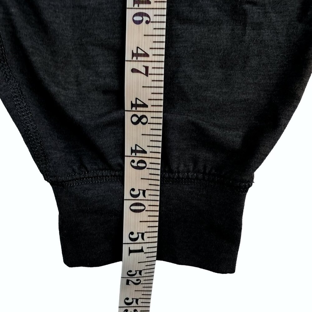 VUORI Lux Henley Jumpsuit Black Long Sleeve Drawstring M/L Athleisure Loungewear - Picture 10 of 11